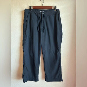REI Black UPF 50+ Cropped Drawstring Hiking Pants